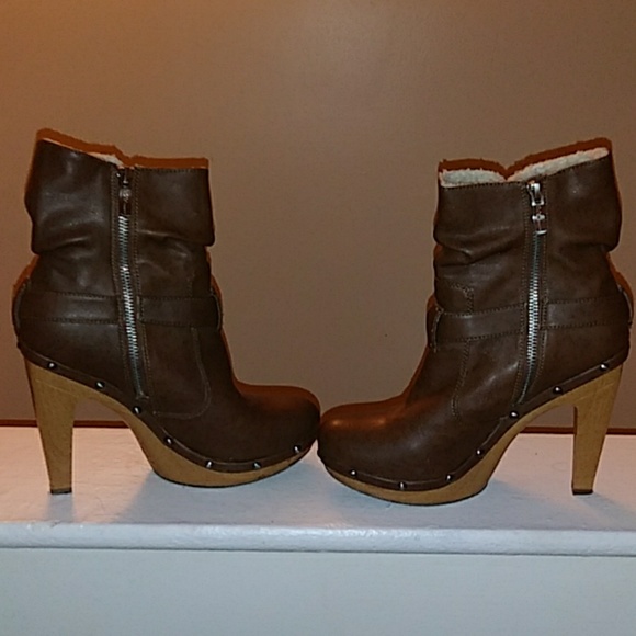 ANKLE FAUX FUR HEEL BOOTS - Picture 3 of 5